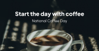 Start with Coffee Facebook Ad Design