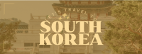 Travel to Korea Facebook Cover Design