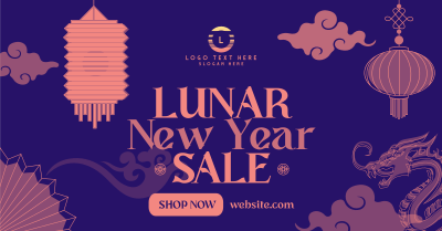 Lunar New Year Sale Facebook ad Image Preview