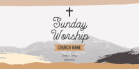 Church Sunday Worship Twitter Post Image Preview