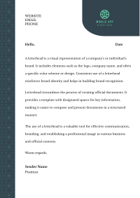 Vintage Style Letterhead Image Preview