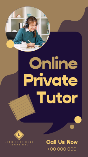 Online Private Tutor Instagram story Image Preview