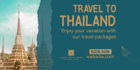Thailand Travel Twitter Post Design