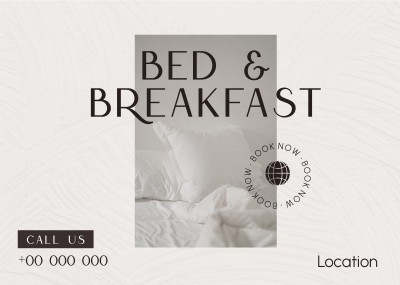 Bed and Breakfast Apartments Postcard Image Preview