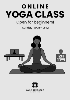 Online Yoga Flyer Image Preview