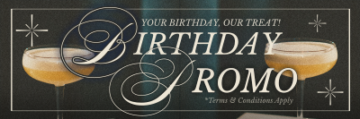 Rustic Birthday Promo Twitter Header Image Preview