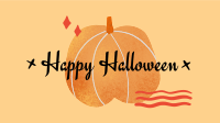 Happy Halloween Pumpkin Facebook Event Cover Design