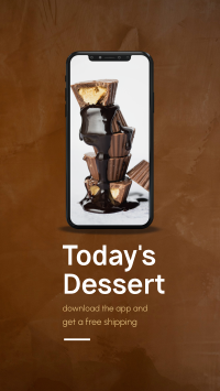 Today's Dessert Facebook Story Design