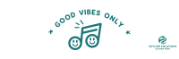 Good Vibes Happy Note Twitter Header Image Preview