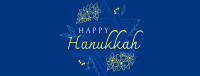 Hanukkah Star Greeting Facebook Cover Image Preview