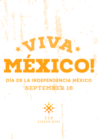 Viva Mexico Flag Flyer Design
