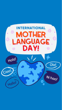 World Mother Language Facebook Story Image Preview