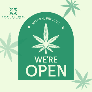 Open Medical Marijuana Instagram post Image Preview