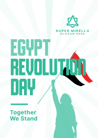 Egypt Revolution Day Poster Design