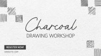 Charcoal Drawing Class Facebook event cover Image Preview