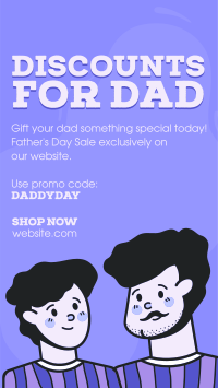 Daddy Day Discounts Instagram Story Design