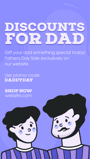 Daddy Day Discounts Instagram story Image Preview