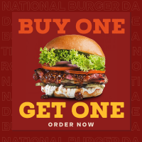 Burger Day Special Instagram Post Design