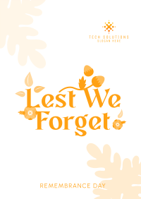 Remembrance Poppy Flower  Poster Image Preview