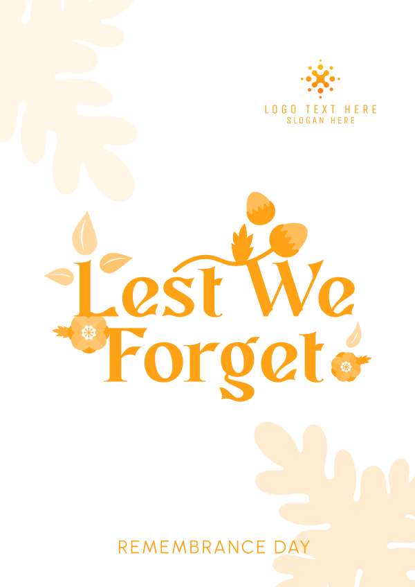 Remembrance Poppy Flower  Poster Design Image Preview