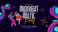 Midnight Music Party Animation Image Preview