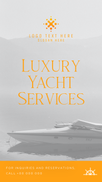 Luxury Yacht Services Facebook Story Design