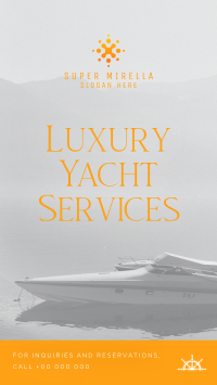 Luxury Yacht Services Facebook Story Image Preview