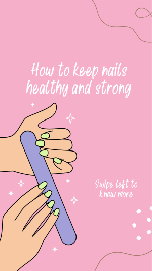 How to keep nails healthy Facebook story Image Preview