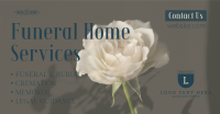 Funeral White Rose Facebook Ad Design