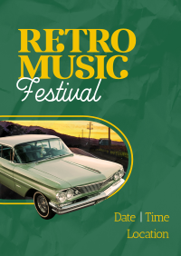 Classic Retro Hits Poster Design