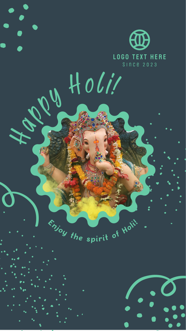 Happy Holi Celebration Instagram Story Design Image Preview