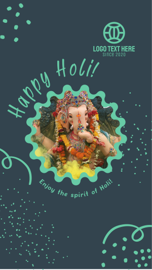 Happy Holi Celebration Instagram story Image Preview