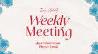 Minimalist Weekly Meetings Animation Preview