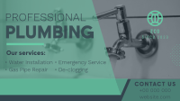 Professional Plumbing Facebook Event Cover Design