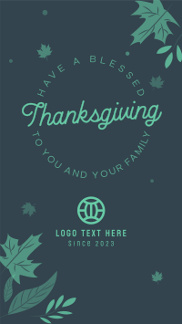Thanksgiving Leaves Instagram story Image Preview