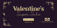 Valentines Day Super Sale Twitter Post Design