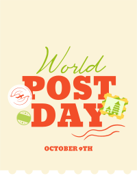 World Post Day Flyer Design