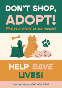 Pet Adoption Collage Poster Image Preview