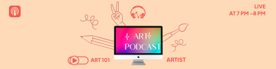 Art Podcast Episode Etsy Banner Image Preview