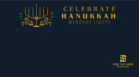 Hanukkah Light Zoom Background Design