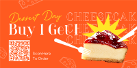Cheesy Cheesecake Twitter post Image Preview