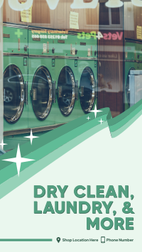 Dry Clean & Laundry Instagram Story Design