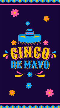 Colorful Hat in Cinco De Mayo Instagram reel Image Preview