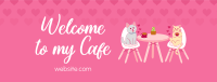 Pet Cafe Valentine Facebook cover Image Preview