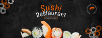 Sushi Resto Facebook cover Image Preview