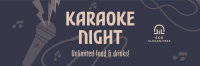 Karaoke Night Twitter Header Design