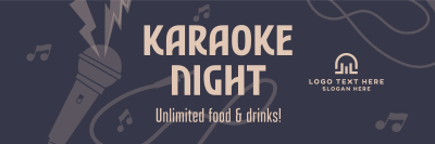 Karaoke Night Twitter header (cover) Image Preview