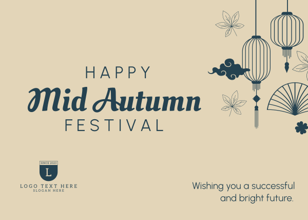 Happy Mid Autumn Festival Postcard Design Image Preview