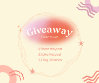Abstract Giveaway Rules Facebook post Image Preview