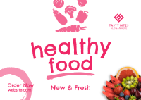 Fresh Healthy Foods Postcard Image Preview
